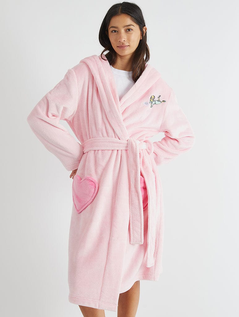 The Simpsons x Skinnydip Dressing Gown in Pink Lingerie & Nightwear Skinnydip London