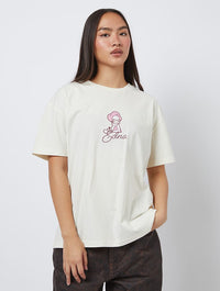 The Simpsons x Skinnydip Edna T-Shirt In White Tops & T-Shirts Skinnydip London