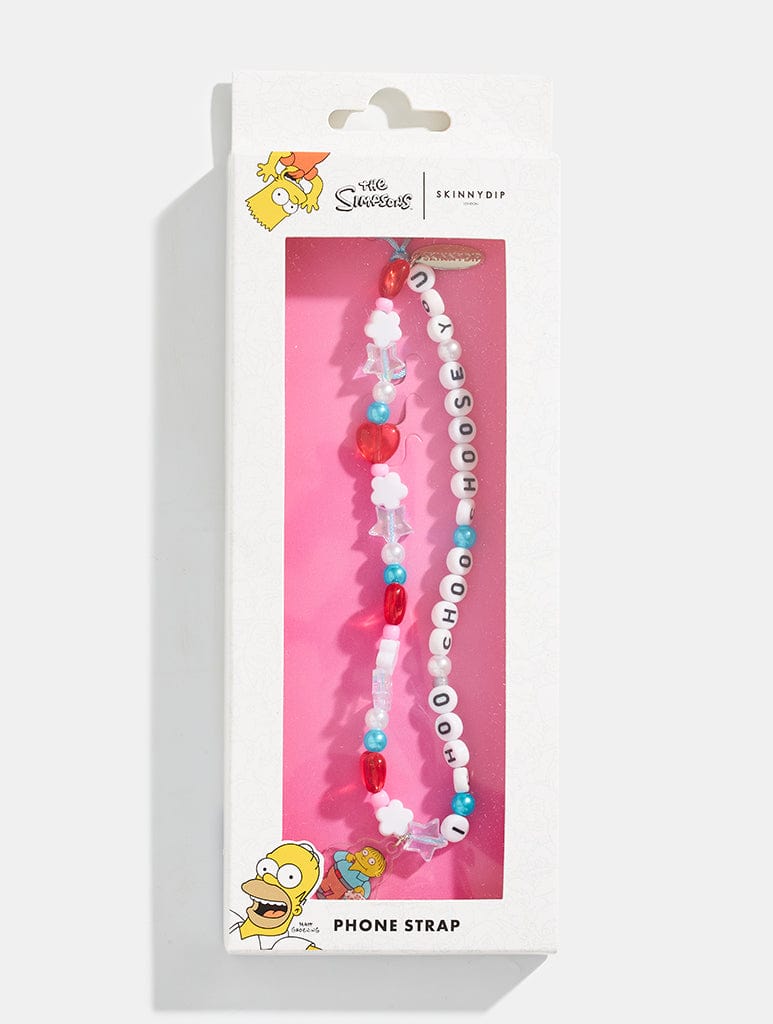 The Simpsons x Skinnydip I Choo-Choo-Choose You Beaded Phone Strap Phone Grips Skinnydip London