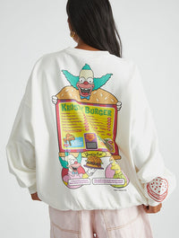 The Simpsons x Skinnydip Krusty Burger Sweatshirt Hoodies & Sweatshirts Skinnydip London