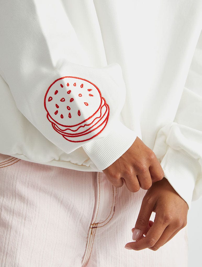 The Simpsons x Skinnydip Krusty Burger Sweatshirt Hoodies & Sweatshirts Skinnydip London