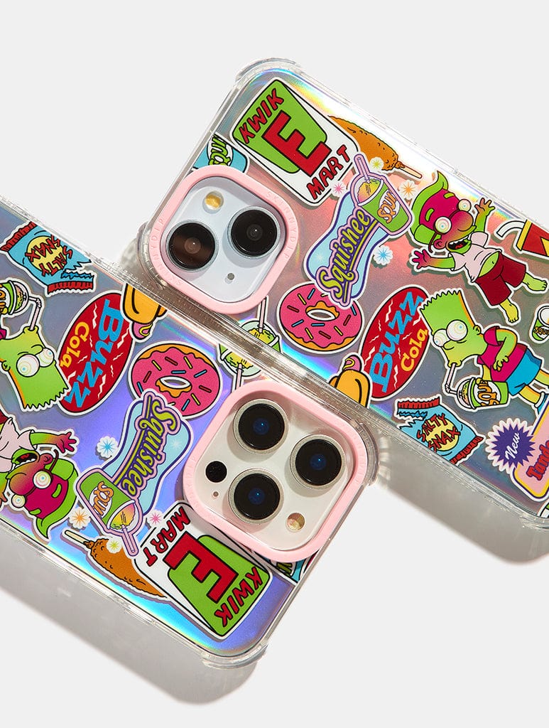 The Simpsons x Skinnydip Kwik-E-Mart Sticker Shock iPhone Case Phone Cases Skinnydip London