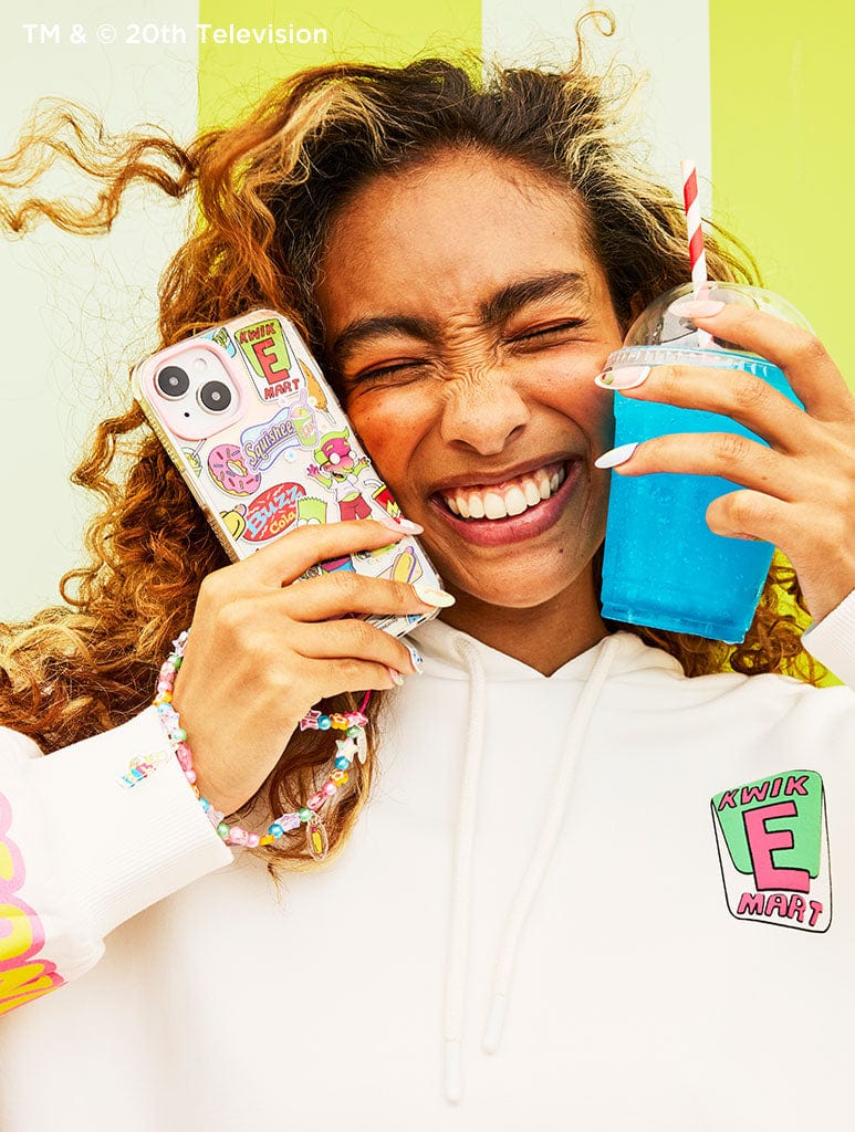 The Simpsons x Skinnydip Kwik-E-Mart Sticker Shock iPhone Case Phone Cases Skinnydip London
