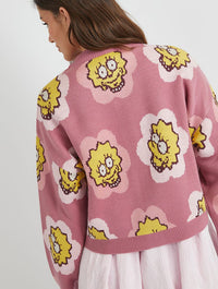 The Simpsons x Skinnydip Lisa Flower Knitted Cardigan Jumpers & Cardigans Skinnydip London