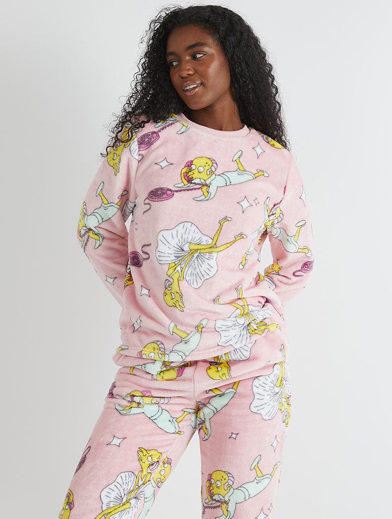 The Simpsons x Skinnydip Mr Burns Fleece Pyjama Set Lingerie & Nightwear Skinnydip London