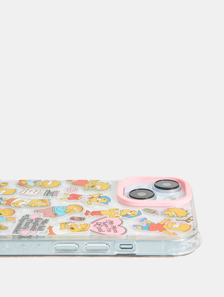 The Simpsons x Skinnydip My Mum Says I'm Cool Sticker Shock iPhone Case Phone Cases Skinnydip London