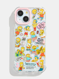 The Simpsons x Skinnydip My Mum Says I'm Cool Sticker Shock iPhone Case Phone Cases Skinnydip London
