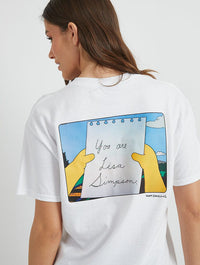 The Simpsons You Are Lisa T-Shirt in White Tops & T-Shirts Skinnydip London