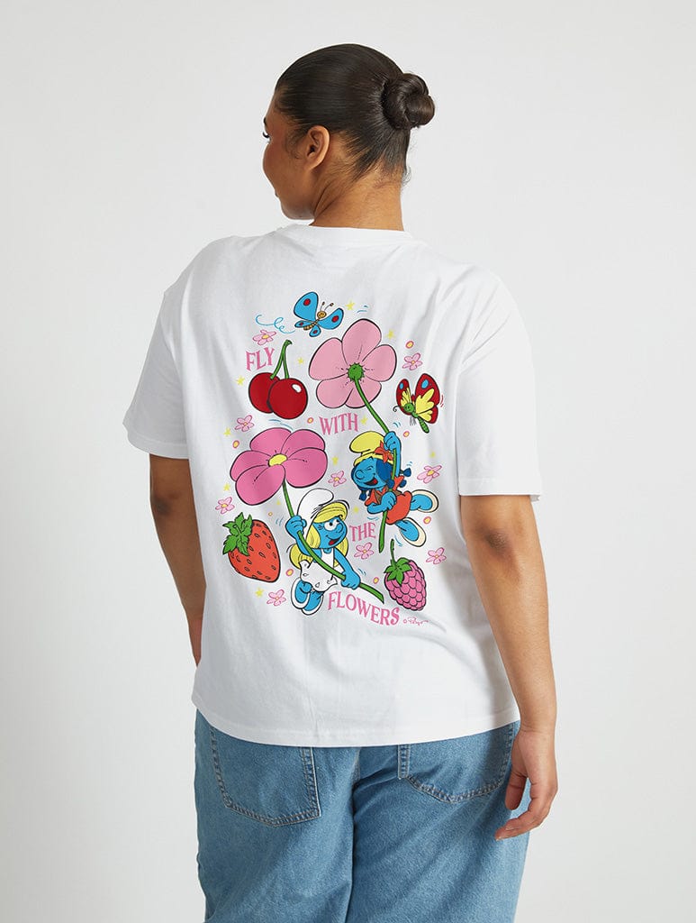 The Smurfs Flying Flowers T-Shirt Tops & T-Shirts Skinnydip London