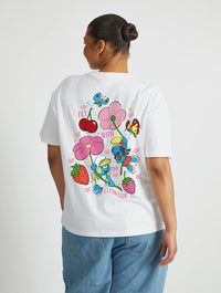 The Smurfs Flying Flowers T-Shirt Tops & T-Shirts Skinnydip London