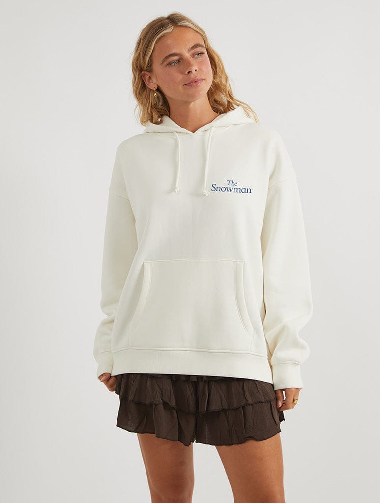The Snowman Hoodie In White Hoodies & Sweatshirts Skinnydip London