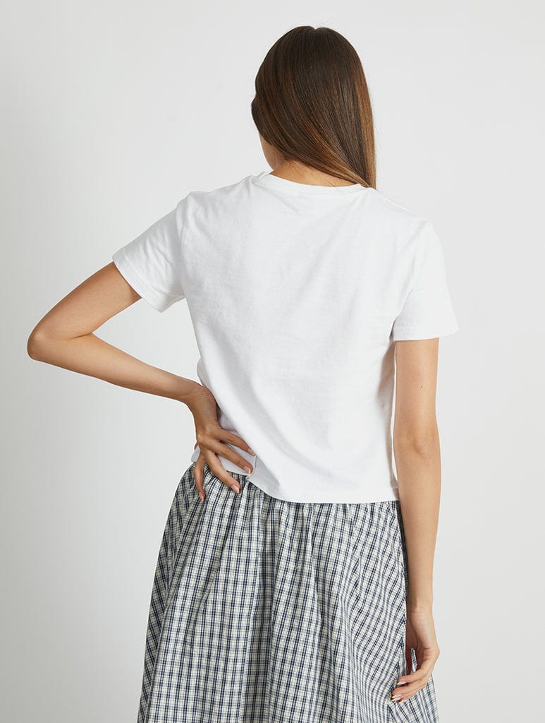 The Very Hungry Caterpillar Apple Baby T-Shirt In White Tops & T-Shirts Skinnydip London