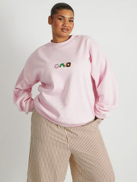 The Very Hungry Caterpillar Chocolate Box Sweatshirt In Pink Hoodies & Sweatshirts Skinnydip London