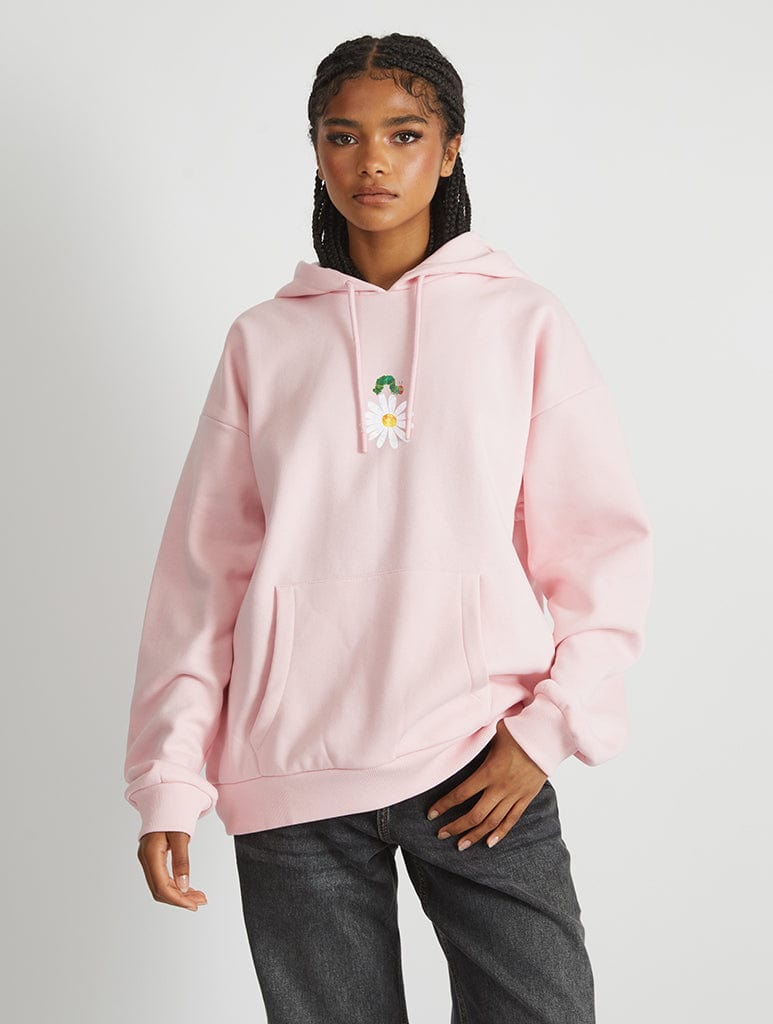 The Very Hungry Caterpillar Flower Hoodie In Pink Hoodies & Sweatshirts Skinnydip London