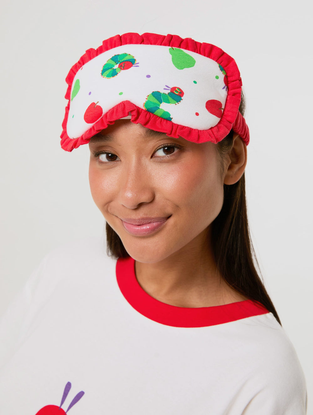 The Very Hungry Caterpillar x Skinnydip Ringer T-Shirt and Trouser Set with Eye Mask Lingerie & Nightwear Skinnydip London