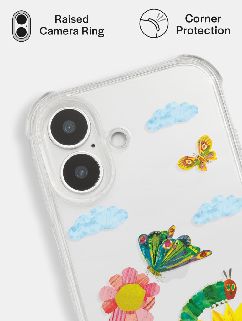 The Very Hungry Caterpillar x Skinnydip Spring Flowers Shock iPhone Case Phone Cases Skinnydip London