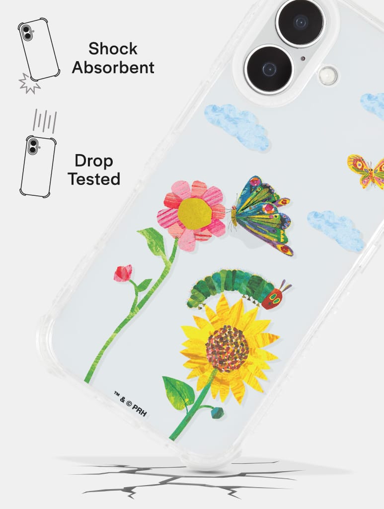 The Very Hungry Caterpillar x Skinnydip Spring Flowers Shock iPhone Case Phone Cases Skinnydip London
