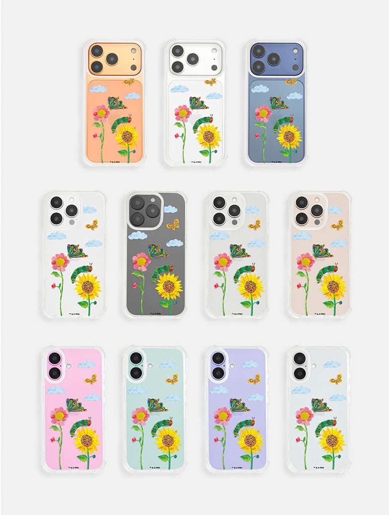 The Very Hungry Caterpillar x Skinnydip Spring Flowers Shock iPhone Case Phone Cases Skinnydip London