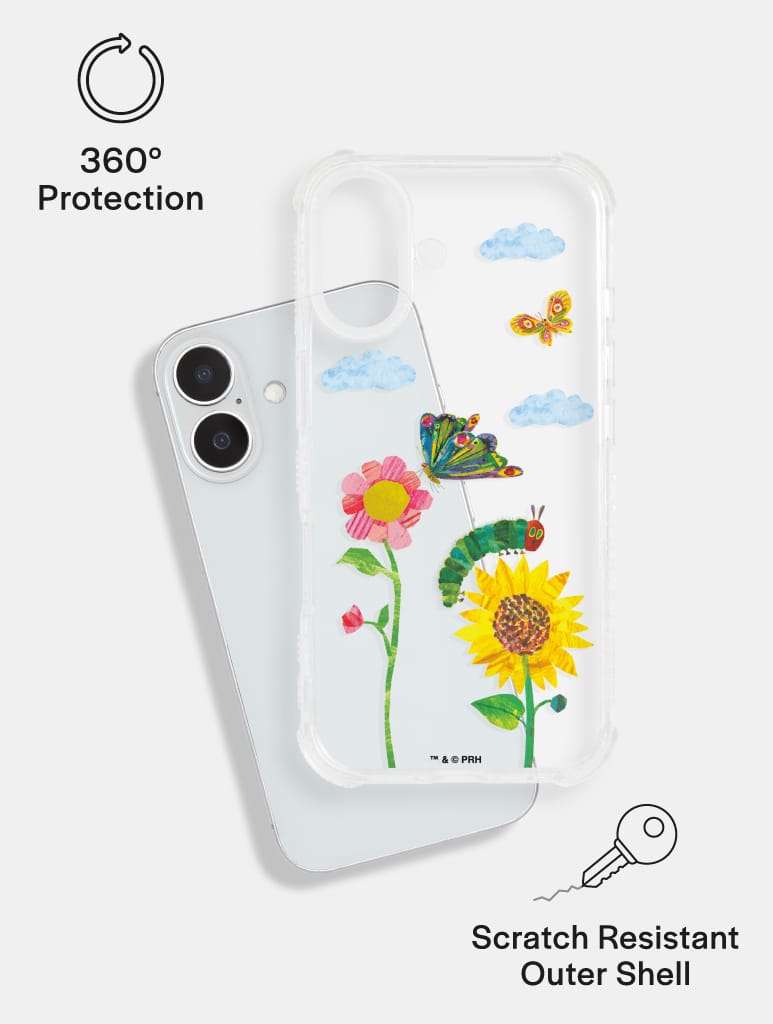 The Very Hungry Caterpillar x Skinnydip Spring Flowers Shock iPhone Case Phone Cases Skinnydip London