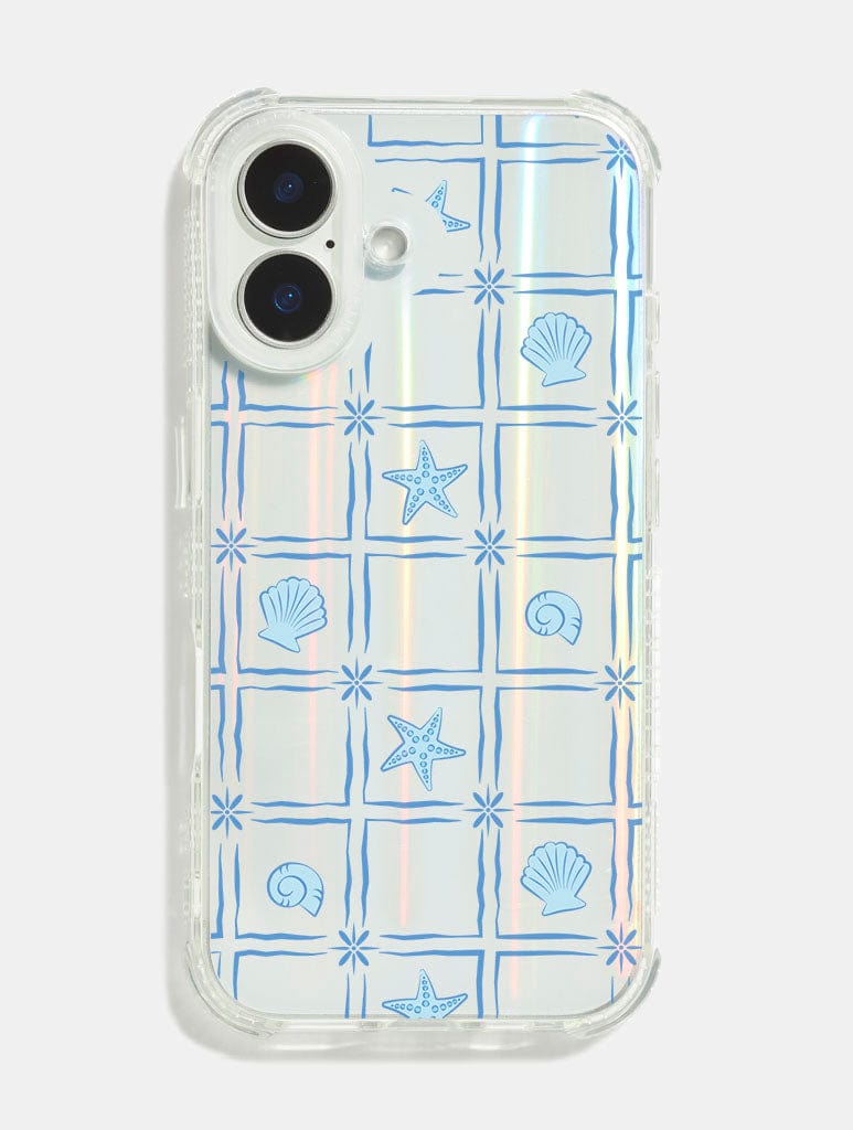 Tiled Sea Shells Shock iPhone Case Phone Cases Skinnydip London