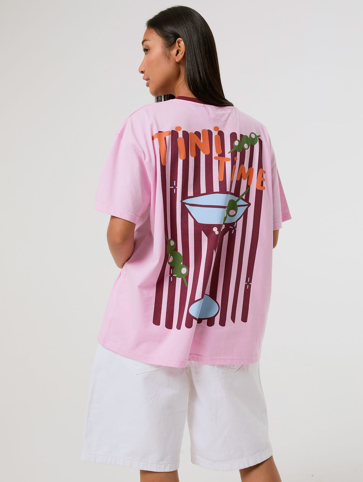 Tini Time Pink T-Shirt Tops & T-Shirts Skinnydip London