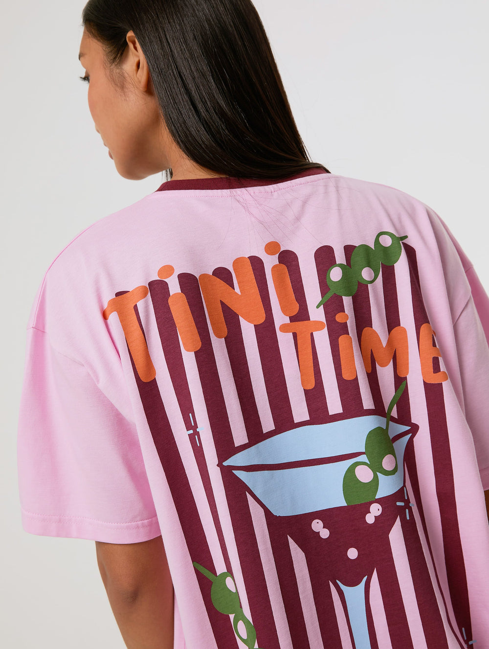 Tini Time Pink T-Shirt Tops & T-Shirts Skinnydip London