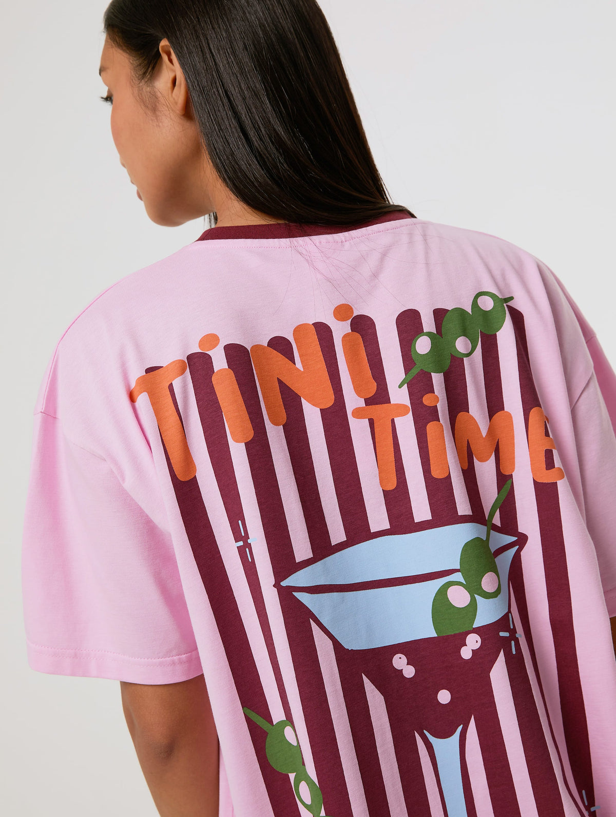Tini Time Pink T-Shirt Tops & T-Shirts Skinnydip London