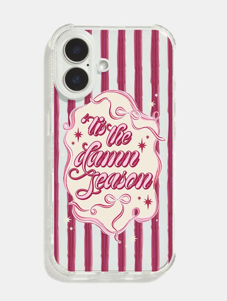 Tis The Damn Season Shock iPhone Case Phone Cases Skinnydip London