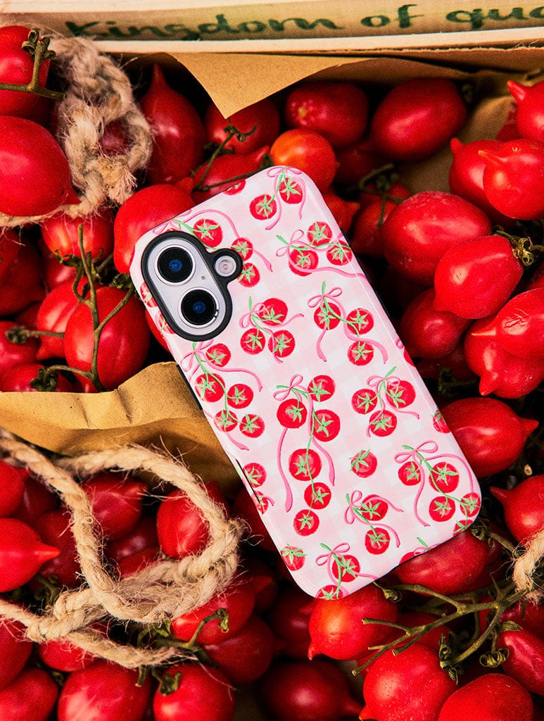Tomato Gingham Ultra Protective iPhone Case Phone Cases Skinnydip London