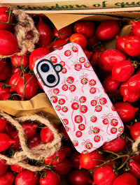 Tomato Gingham Ultra Protective iPhone Case Phone Cases Skinnydip London