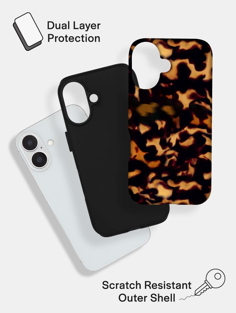 Tortoise Print Ultra Protective iPhone Case Tech Skinnydip London