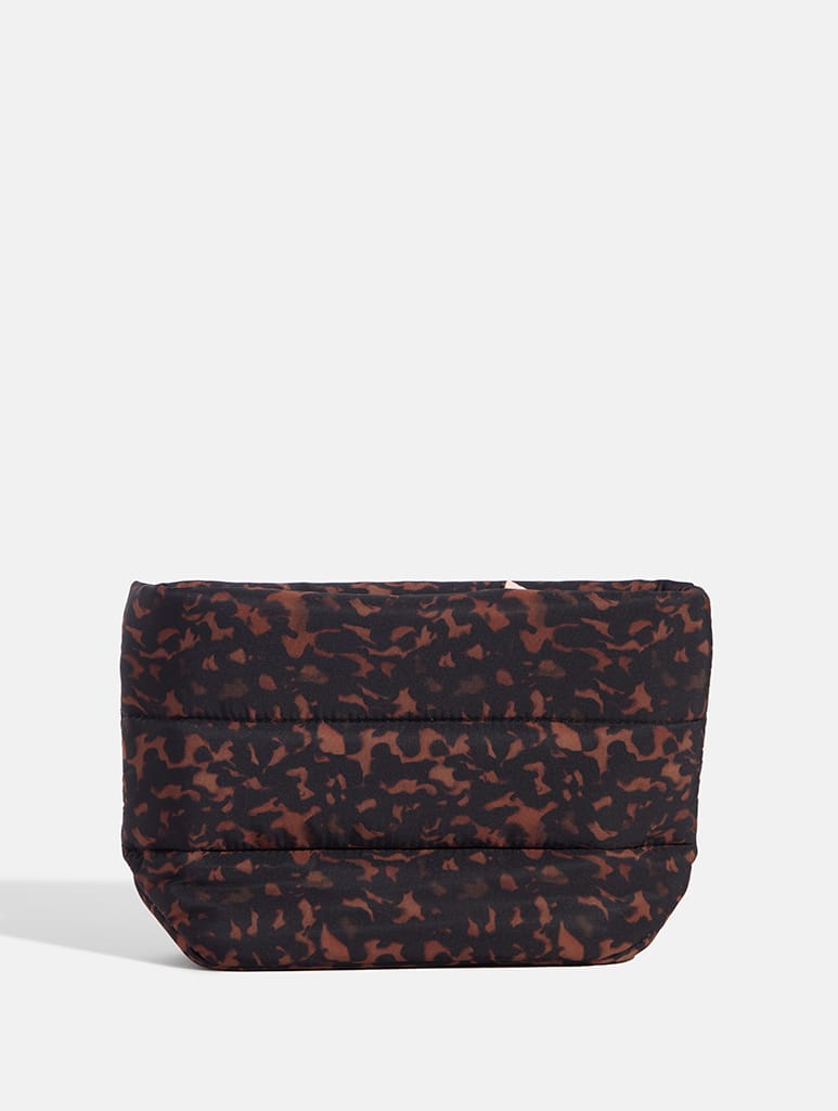 Tortoiseshell Print Pillow Pouch Makeup Bag Makeup Bags & Wash Bags Skinnydip London