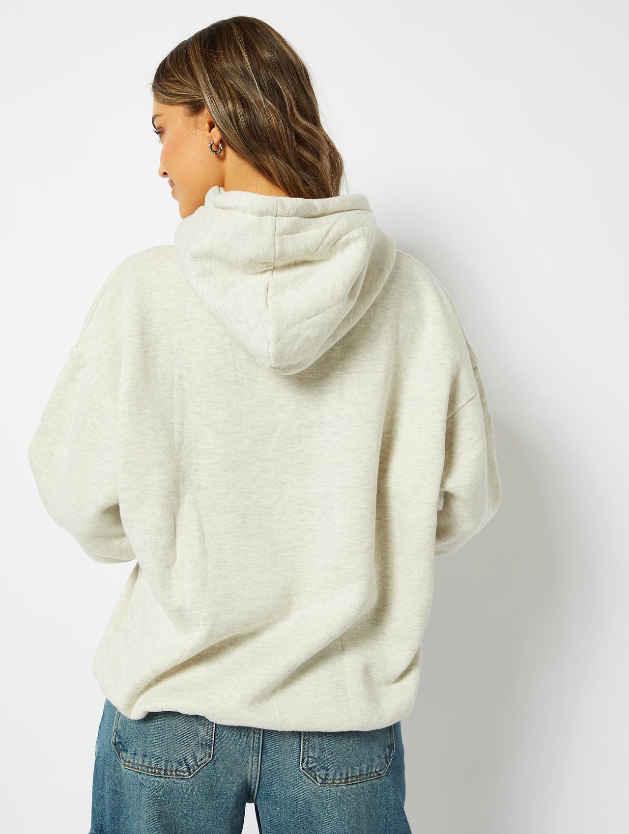 Tragic Grey Marl Oversized Hoodie Hoodies & Sweatshirts Skinnydip London