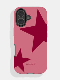 Two Stars Burgundy Ultra Protective iPhone Case Phone Cases Skinnydip London