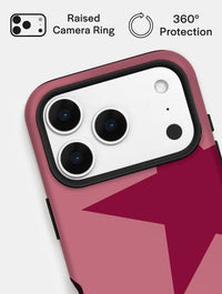 Two Stars Burgundy Ultra Protective iPhone Case Phone Cases Skinnydip London