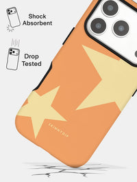 Two Stars Orange Yellow Ultra Protective iPhone Case Phone Cases Skinnydip London