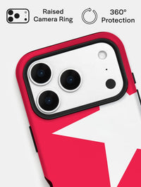 Two Stars Red White Ultra Protective iPhone Case Phone Cases Skinnydip London