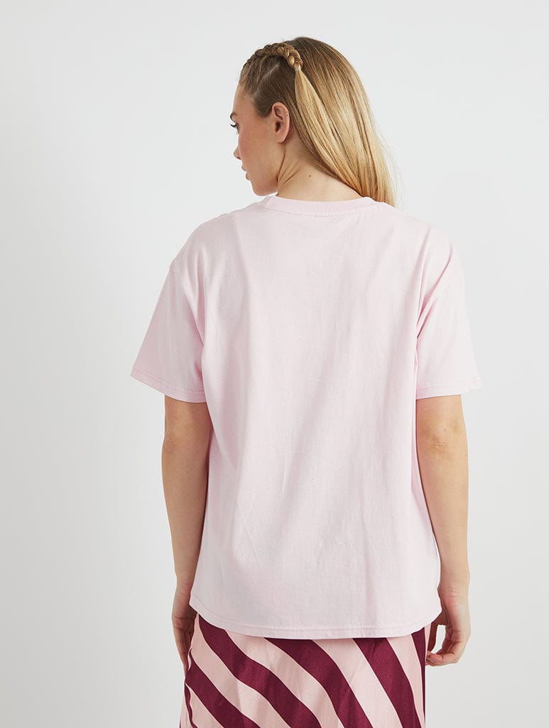 U Give Me The Ick T-Shirt In Pink Tops & T-Shirts Skinnydip London