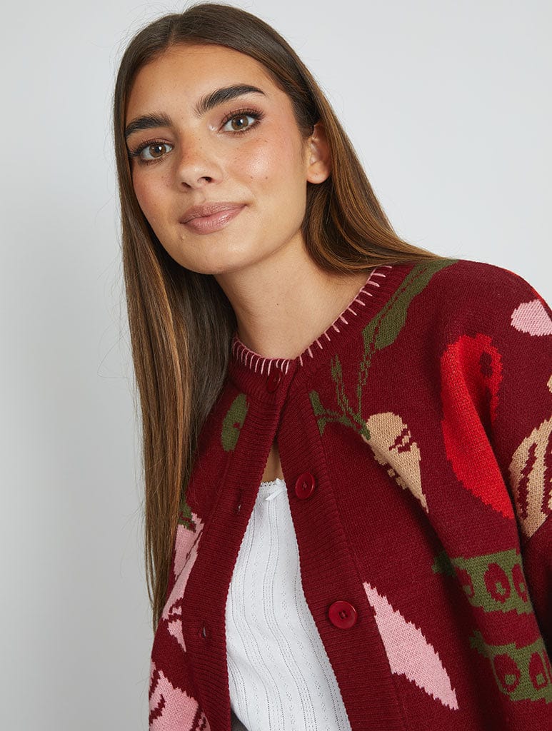 Vegetable Knitted Cardigan Jumpers & Cardigans Skinnydip London