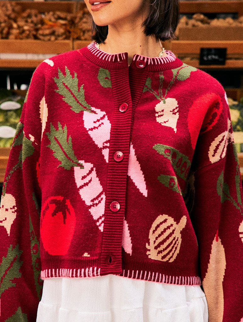 Vegetable Knitted Cardigan Jumpers & Cardigans Skinnydip London