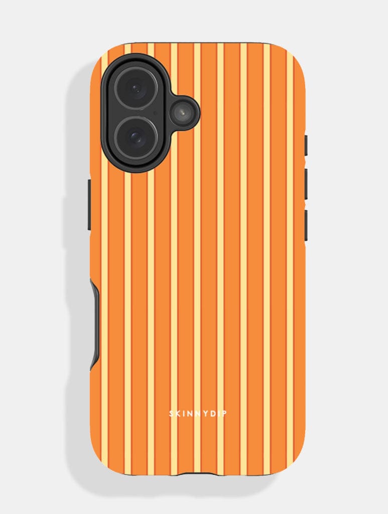 Vertical Stripes Orange and Yellow Ultra Protective iPhone Case Phone Cases Skinnydip London