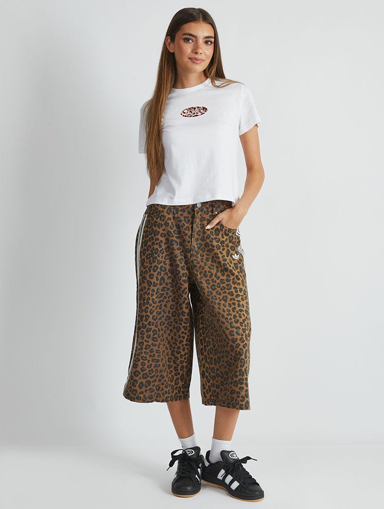 Von Dutch Leopard Logo Baby T-Shirt in White Tops & T-Shirts Skinnydip London