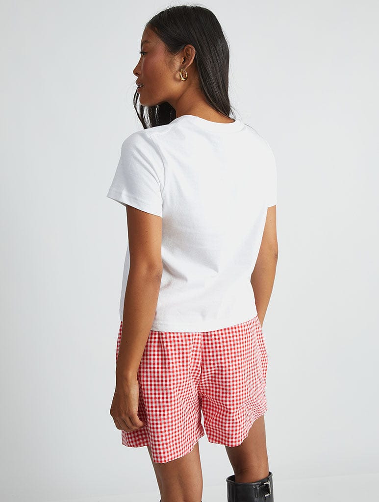 Von Dutch Logo Baby T-Shirt in White Tops & T-Shirts Skinnydip London