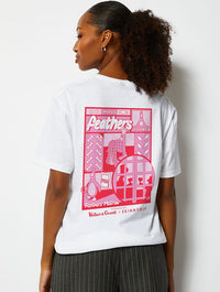 Wallace & Gromit Feathers White T-Shirt Tops & T-Shirts Skinnydip London