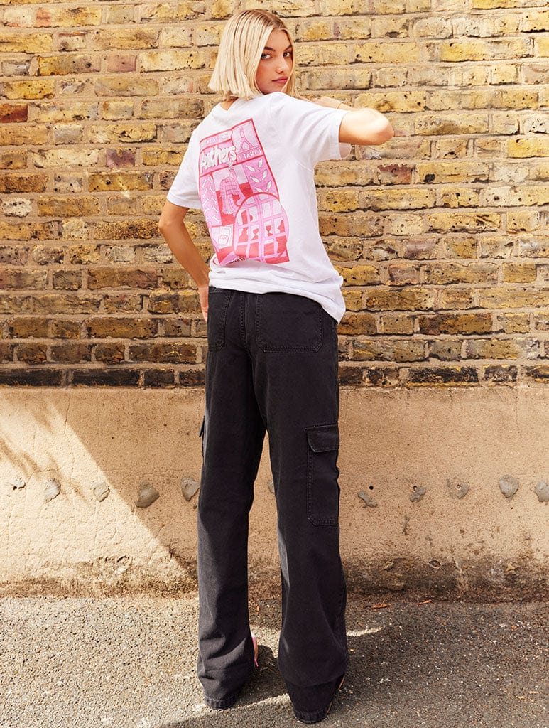 Wallace & Gromit Feathers White T-Shirt Tops & T-Shirts Skinnydip London