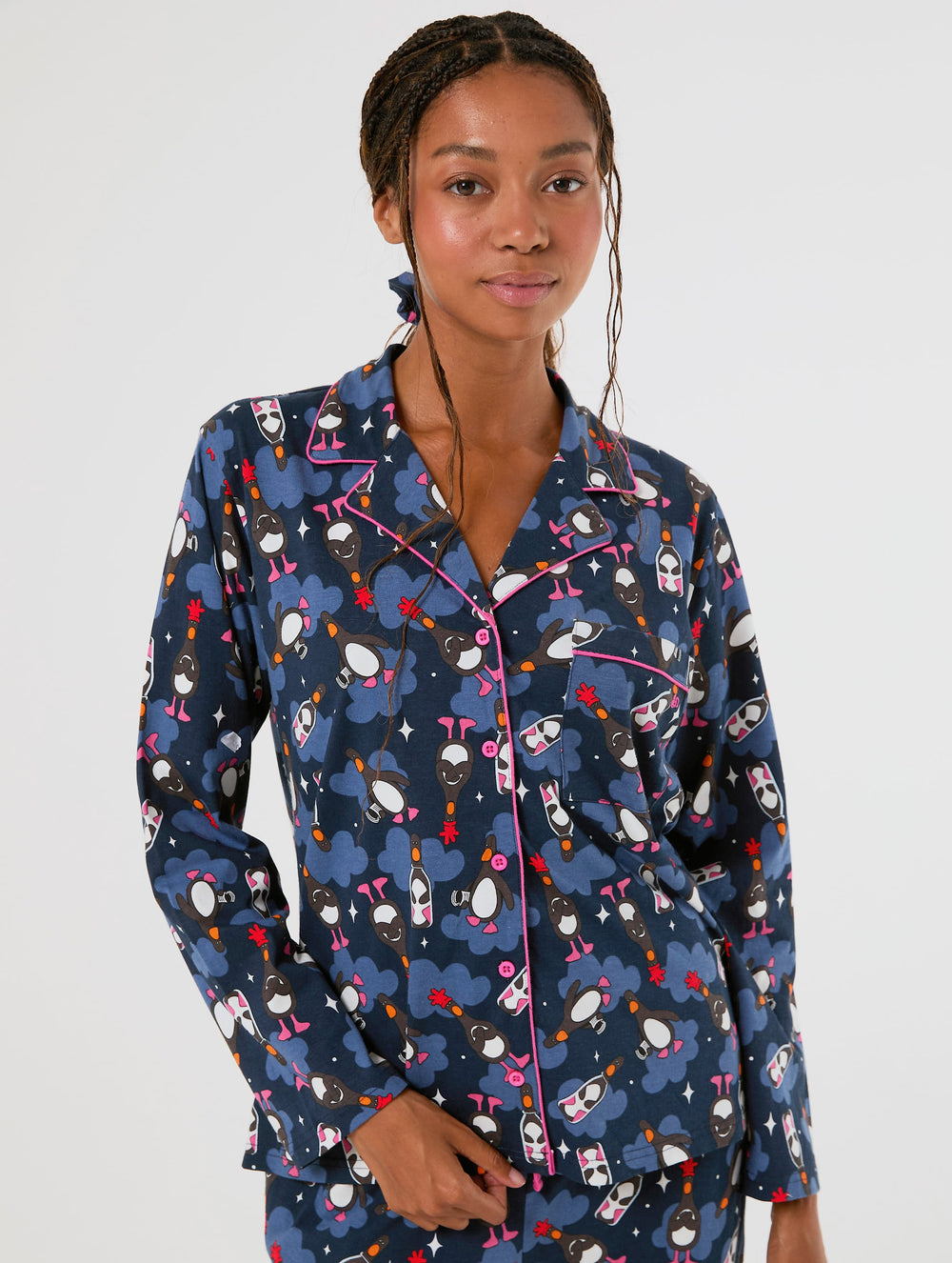 Wallace & Gromit x Skinnydip Feathers Pyjama set with Scrunchie Lingerie & Nightwear Skinnydip London