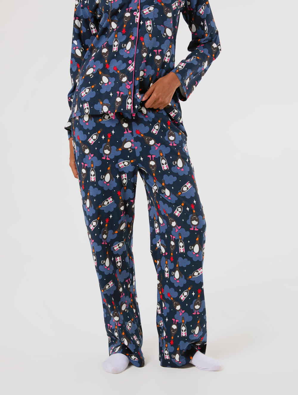 Wallace & Gromit x Skinnydip Feathers Pyjama set with Scrunchie Lingerie & Nightwear Skinnydip London