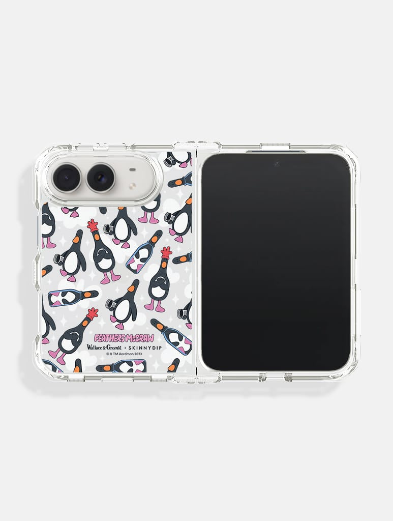 Wallace & Gromit x Skinnydip Feathers Shock iPhone Duo Case Phone Cases Skinnydip London