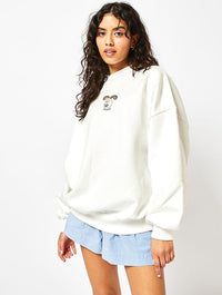 Wallace & Gromit x Skinnydip Mirco Gromit Sweatshirt In Ecru Hoodies & Sweatshirts Skinnydip London