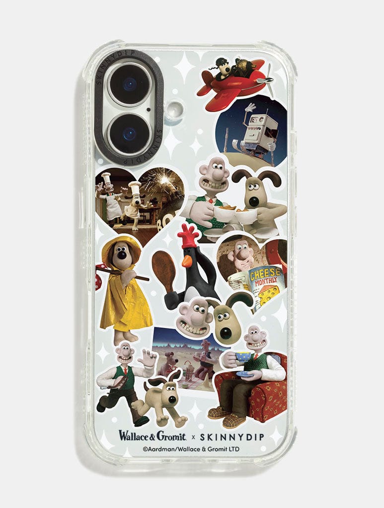 Wallace & Gromit x Skinnydip Sticker Shock iPhone Case Phone Cases Skinnydip London